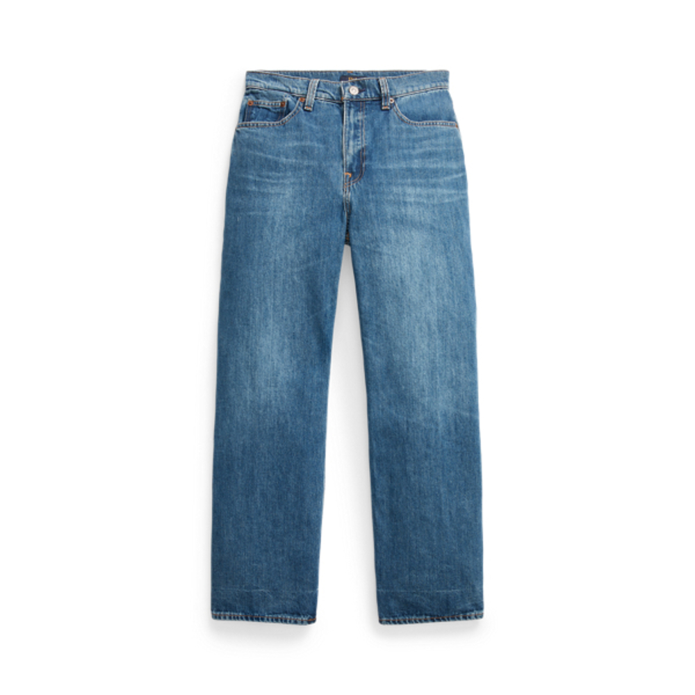 NWT Ralph Lauren High-Rise Wide-Leg Crop Jean